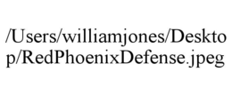 /USERS/WILLIAMJONES/DESKTOP/REDPHOENIXDEFENSE.JPEG trademark