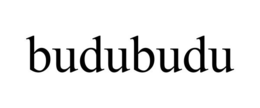 BUDUBUDU trademark