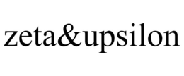 ZETA&UPSILON trademark