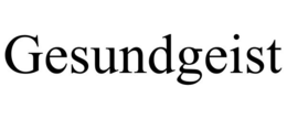 GESUNDGEIST trademark