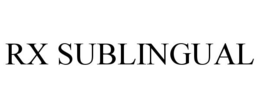 RX SUBLINGUAL trademark