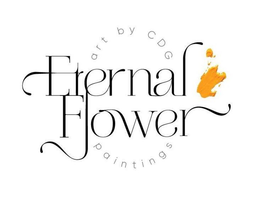 ART BY CDG ETERNAL FLOWER PAINTINGS trademark