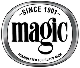 SINCE 1901 MAGIC FORMULATED FOR BLACK MEN trademark