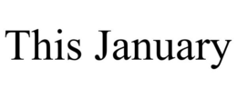 THIS JANUARY trademark