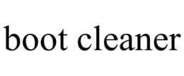 BOOT CLEANER trademark