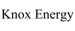 KNOX ENERGY trademark