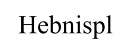 HEBNISPL trademark