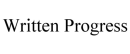 WRITTEN PROGRESS trademark