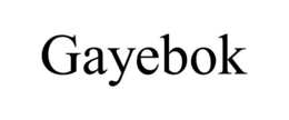 GAYEBOK trademark