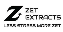Z ZET EXTRACTS LESS STRESS MORE ZET trademark