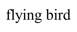FLYING BIRD trademark
