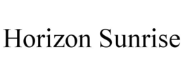 HORIZON SUNRISE trademark
