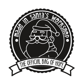 THE OFFICIAL BAG OF HOPE MADE IN SANTA'S WORKSHOP trademark
