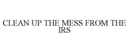 CLEAN UP THE MESS FROM THE IRS trademark