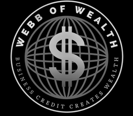 WEBB OF WEALTH BUSINESS CREDIT CREATES WEALTH $ trademark