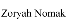 ZORYAH NOMAK trademark
