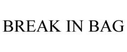 BREAK IN BAG trademark