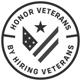 V HONOR VETERANS BY HIRING VETERANS trademark