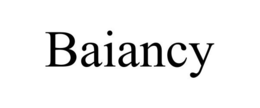 BAIANCY trademark