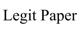 LEGIT PAPER trademark