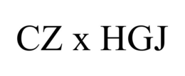 CZ X HGJ trademark