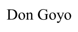 DON GOYO trademark