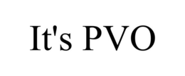 IT'S PVO trademark