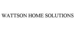 WATTSON HOME SOLUTIONS trademark