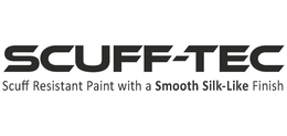 SCUFF-TEC SCUFF RESISTANT PAINT WITH A SMOOTH SILK-LIKE FINISH trademark