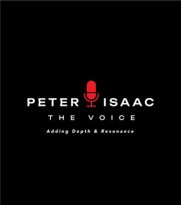 PETER ISAAC THE VOICE ADDING DEPTH & RESONANCE trademark