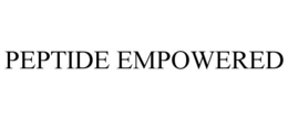 PEPTIDE EMPOWERED trademark