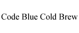 CODE BLUE COLD BREW trademark