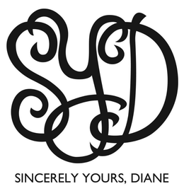 SYD SINCERELY YOURS, DIANE trademark