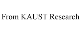 FROM KAUST RESEARCH trademark