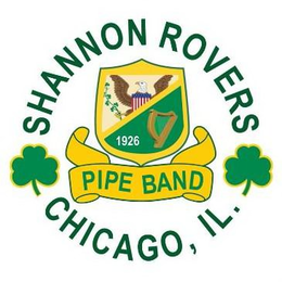 SHANNON ROVERS PIPE BAND CHICAGO, IL. 1926 trademark