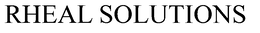 RHEAL SOLUTIONS trademark