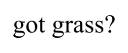 GOT GRASS? trademark