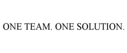 ONE TEAM. ONE SOLUTION. trademark