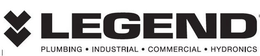 LEGEND PLUMBING · INDUSTRIAL · COMMERCIAL · HYDRONICS trademark