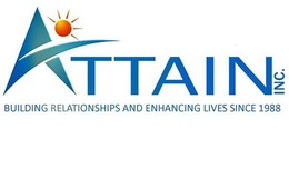 ATTAIN INC. BUILDING RELATIONSHIPS AND ENHANCING LIVES SINCE 1988 trademark