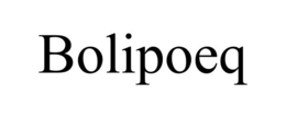 BOLIPOEQ trademark