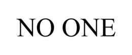 NO ONE trademark