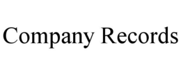 COMPANY RECORDS trademark