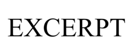 EXCERPT trademark
