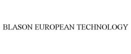 BLASON EUROPEAN TECHNOLOGY trademark