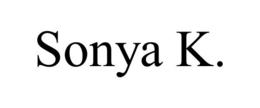 SONYA K. trademark