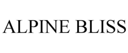 ALPINE BLISS trademark