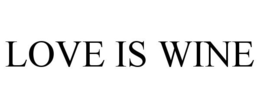 LOVE IS WINE trademark