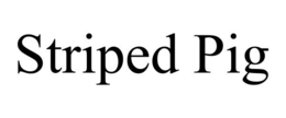 STRIPED PIG trademark