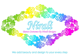 NIRALI DANCE COSTUMES BY NIRALI DESIGNS WE ADD BEAUTY AND DESIGN TO YOUR EVERY STEP trademark